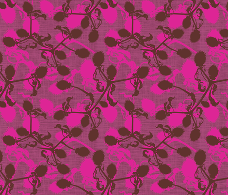 Thistle Mulberry fabric by subcutaneous88 on Spoonflower - custom fabric