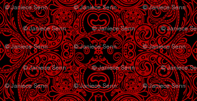 super sized paisley damask