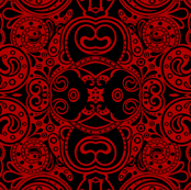 super sized paisley damask