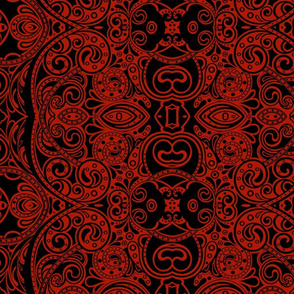 super sized paisley damask