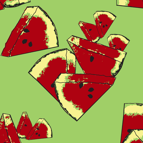 watermelon crunch fabric by nalo_hopkinson on Spoonflower - custom fabric