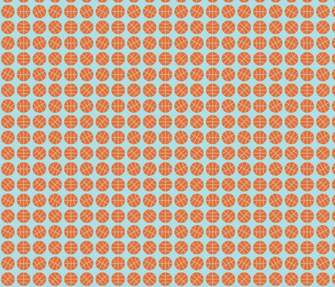 Basketball Lines fabric by audreyclayton on Spoonflower - custom fabric