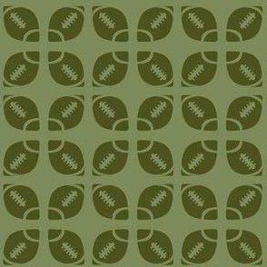Green Football Flower