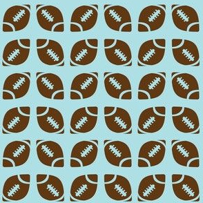Brown/Blue Football Ribbon