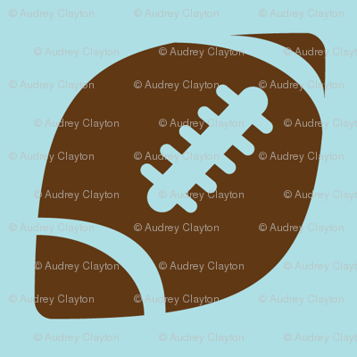 Half-Drop Brown Football