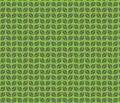 Gray/Lime Football Ribbon fabric by audreyclayton on Spoonflower - custom fabric