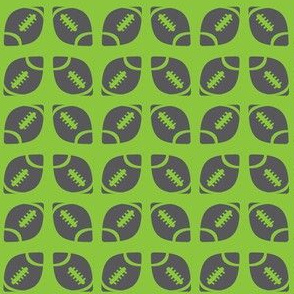 Gray/Lime Football Ribbon