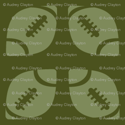 Green Football Ribbon