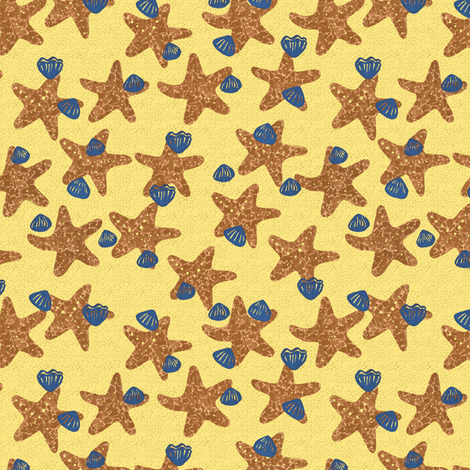 starfish fabric by zandloopster on Spoonflower - custom fabric