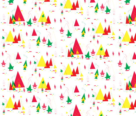 Christmas Triangle Fun fabric by cindysuen on Spoonflower - custom fabric