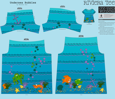  undersea bubbles fabric by woodle_doo on Spoonflower - custom fabric