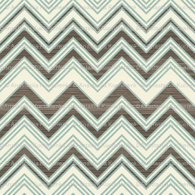 large scaled zigzag pattern