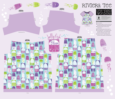 Jellyfish Bloom fabric by licoricelove on Spoonflower - custom fabric