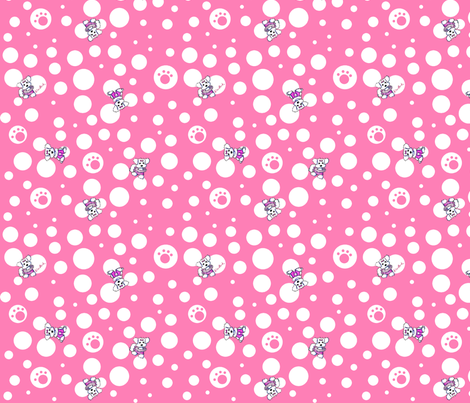 Tiny Maltese Girls fabric by kiniart on Spoonflower - custom fabric