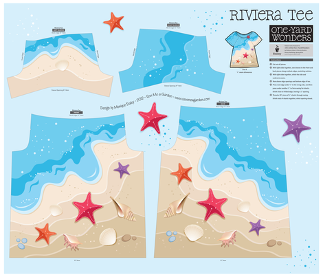 She Sells Sea Shells... Down by the Sea Shore fabric by sew-me-a-garden on Spoonflower - custom fabric