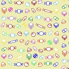 old fashioned Candy - multi coloured- small
