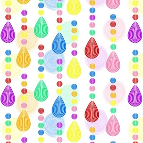 Candy Rain scribble background medium 