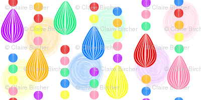 Candy Rain scribble background tiny