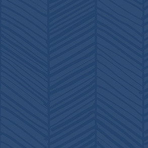 Herringbone - Indigo Blue