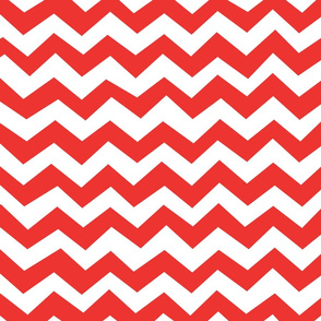 Chevron Poppy Red