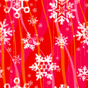 Grunge Snowflakes - Pink
