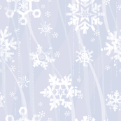 Grunge Snowflakes - Blue