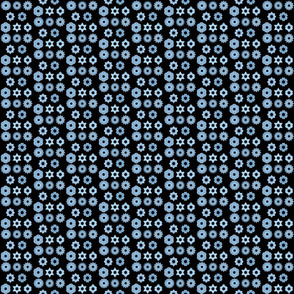 Snowflakes at night