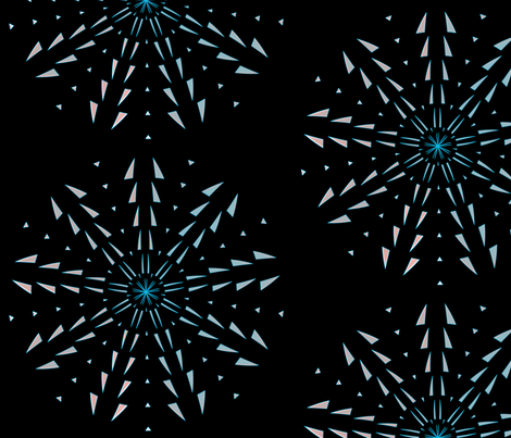Snowflake Spirals 10 fabric by animotaxis on Spoonflower - custom fabric