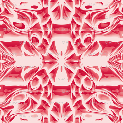 Red Snowflake Swirls
