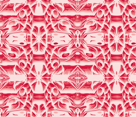 Red Snowflake Swirls fabric by animotaxis on Spoonflower - custom fabric