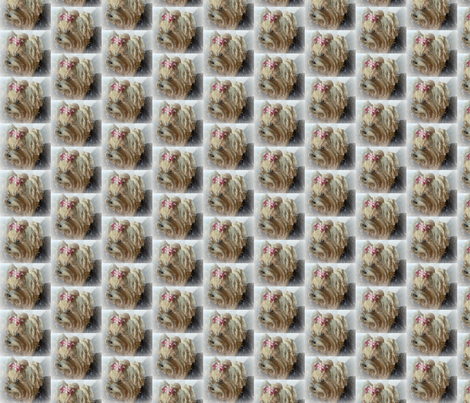 Snowflake Yorkie fabric by mysisnme312 on Spoonflower - custom fabric