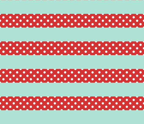 Picnic Stripe fabric by luckylucille on Spoonflower - custom fabric