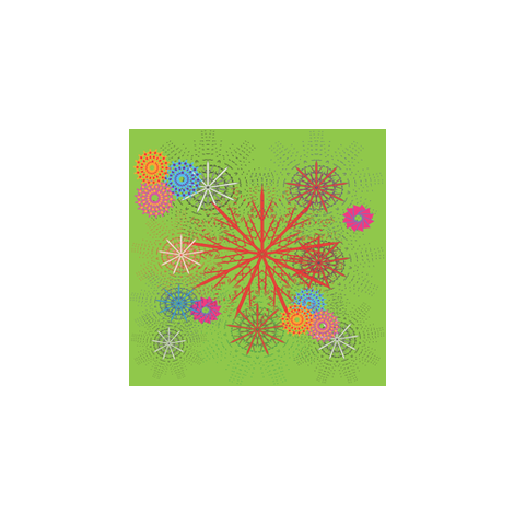 Colorful Snowflakes fabric by kelebek_rose_designs on Spoonflower - custom fabric