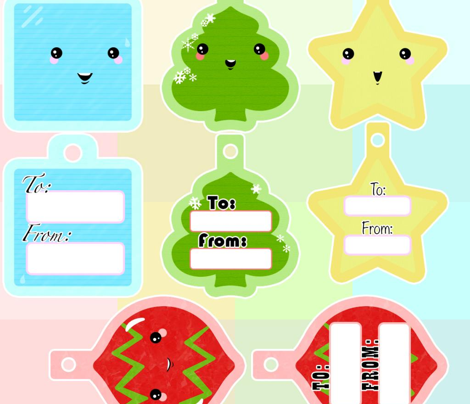 Cute Kawaii Gift Tag
