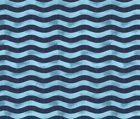 Waves fabric by zandloopster on Spoonflower - custom fabric