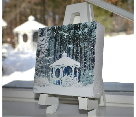 Snowy Gazebo Blue