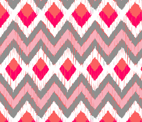 NATIVO - coral blush fabric by marcador on Spoonflower - custom fabric
