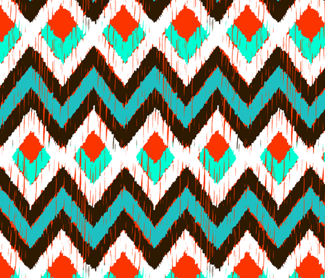 NATIVO - turquoise and mandarin
