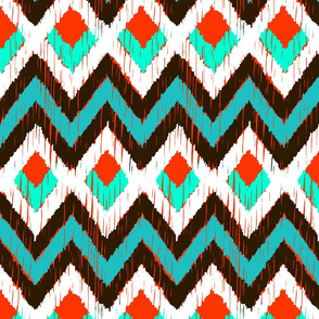 NATIVO - turquoise and mandarin