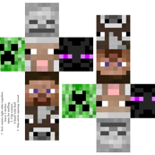 Minecraft Pillow Pattern