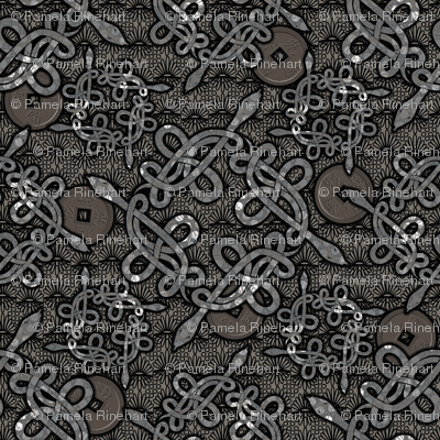 Snake Knots in Silver
