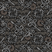 Snake Knots in Silver