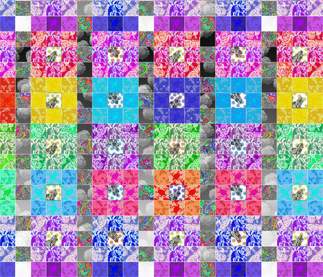 frog cheater quilt fabric by spyderfry on Spoonflower - custom fabric