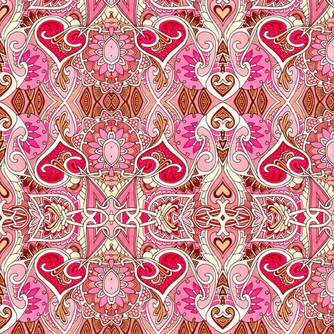 Simple Hearts and Simple Pleasures fabric by edsel2084 on Spoonflower - custom fabric