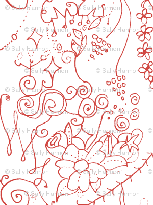 Tiny Floral Swirls