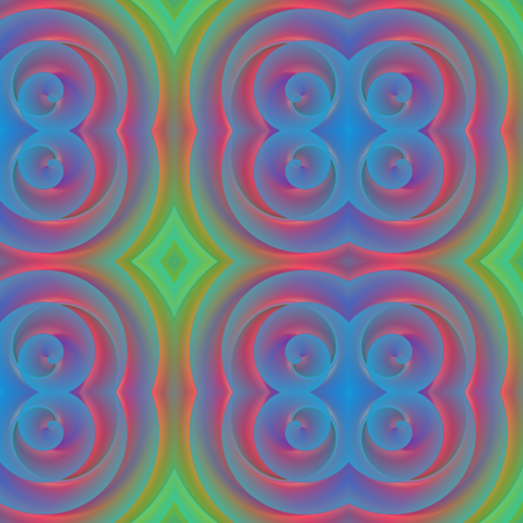 blue spirals
