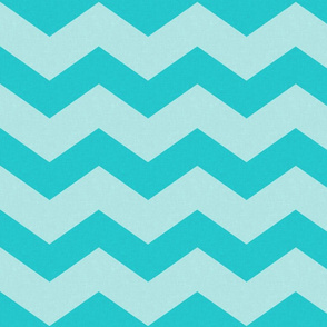 Wide Turquoise Blue Chevron 