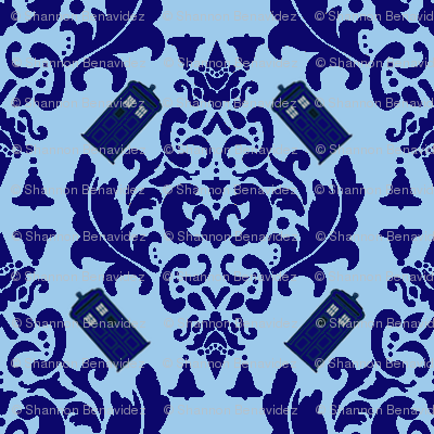 TARDIS Damask 
