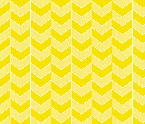 Herringbone Yellow fabric by curious_nook on Spoonflower - custom fabric