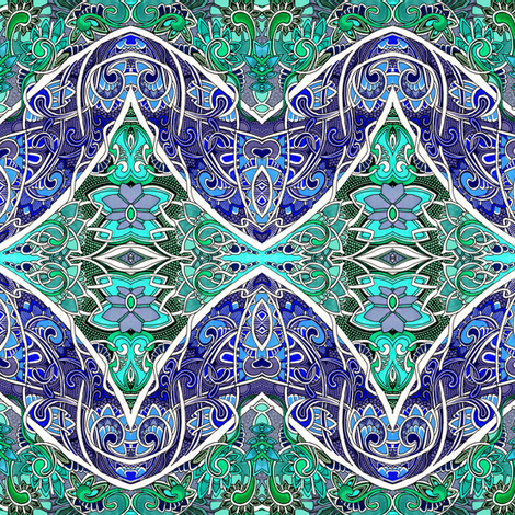 If LC Tiffany Had Been Born in 1948 instead of 1848 fabric by edsel2084 on Spoonflower - custom fabric